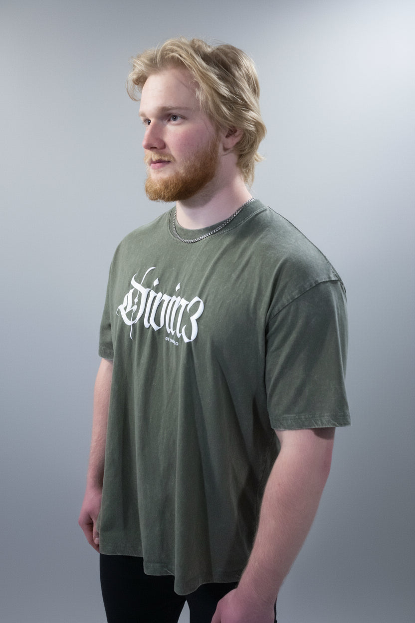 WASHED SAGE DIVIN3 DIVINITY TEE