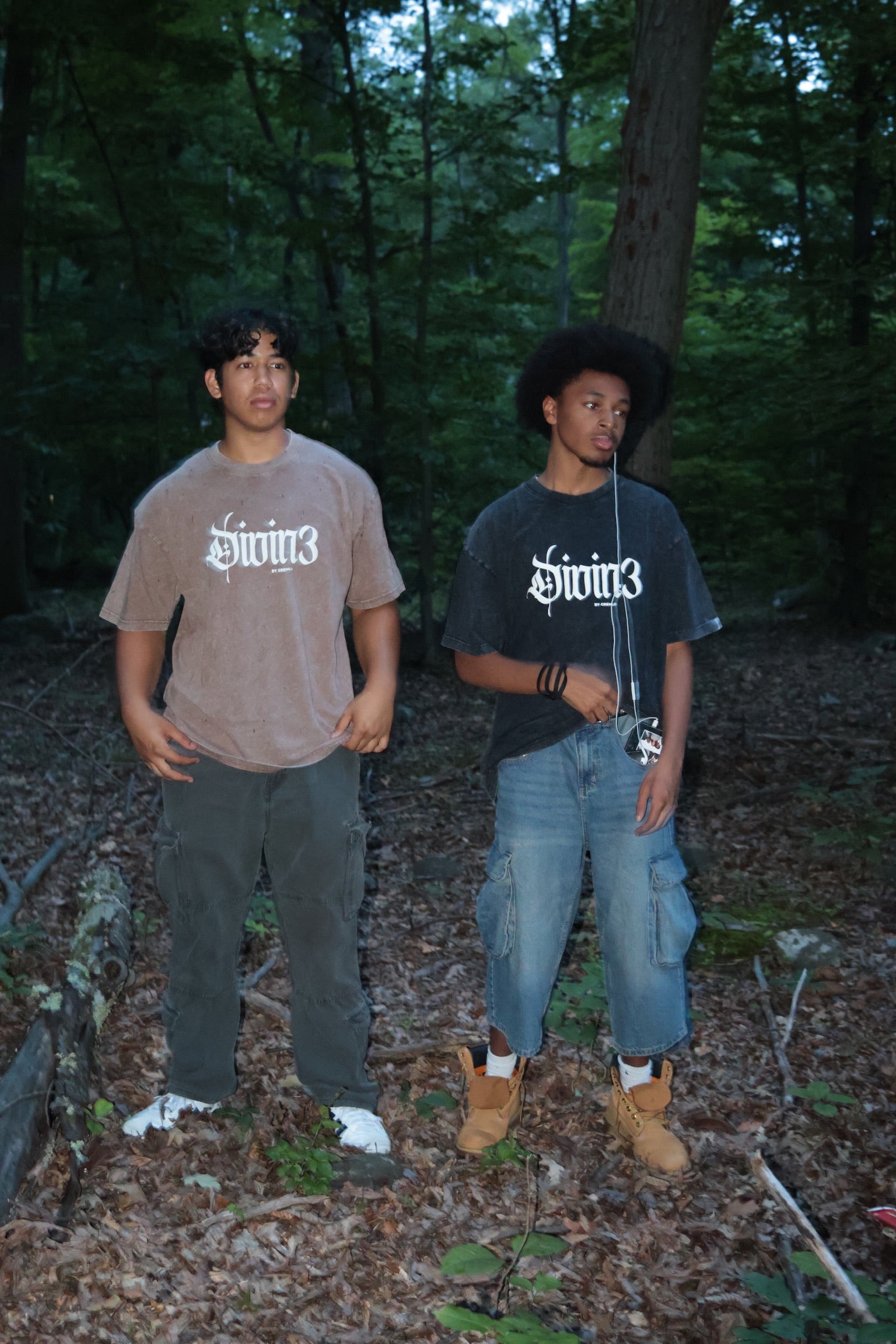 WASHED COCOA DIVIN3 DIVINITY TEE