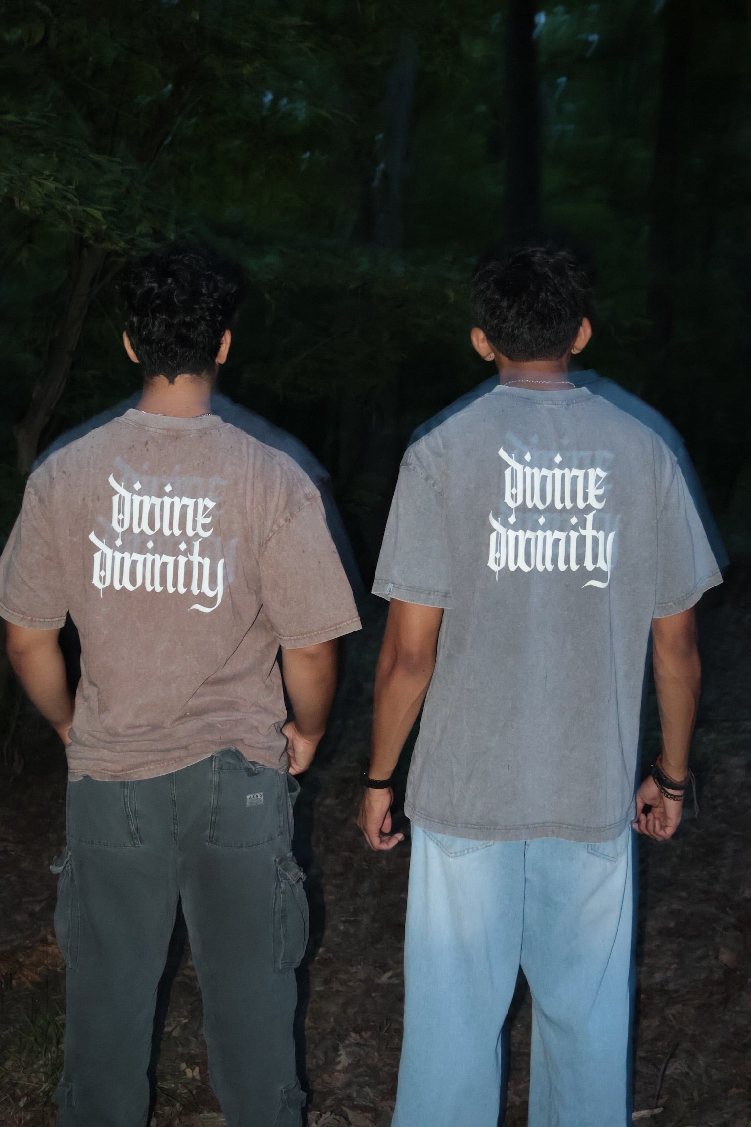 WASHED COCOA DIVIN3 DIVINITY TEE