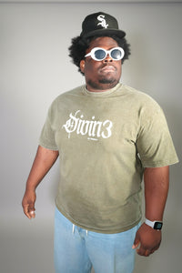 WASHED SAGE DIVIN3 DIVINITY TEE